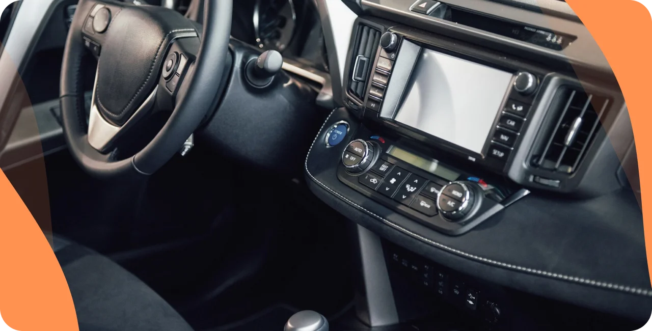 Radio in einem Auto