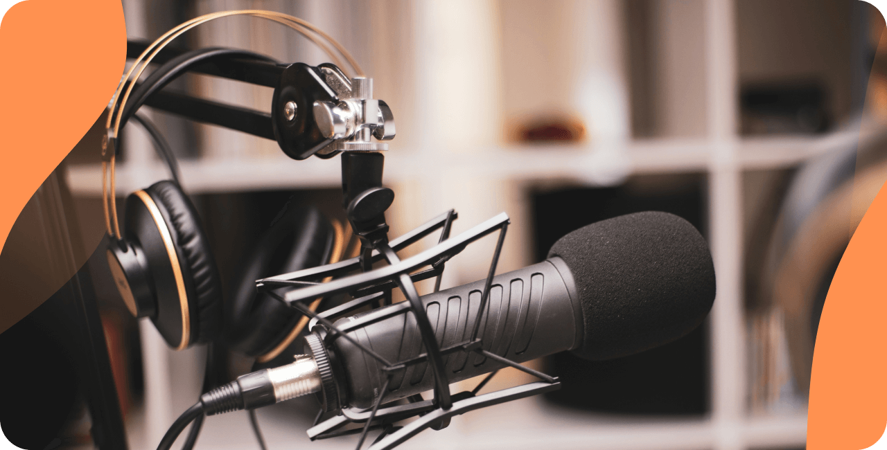 Mikrofon für Podcast-Verbreitung