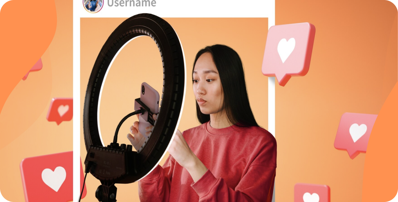 Soziale Netzwerke Radio Influencer-Marketing Influencer postet Inhalte für das Radio
